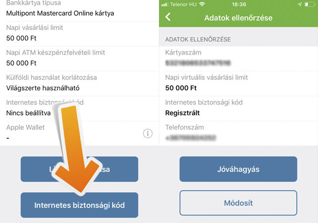 TeleKód SmartBank app-ban